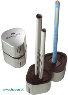 Dosenspitzer 3-fach silber - FABER CASTELL  GRIP