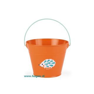 Eimer orange - Metall