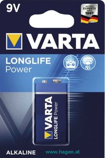 Batterie 9V E-Block Longlife Power blau