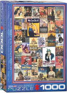 Puzzle 1000 Teile - Poster des 1. und 2. Weltkrieg