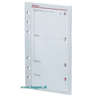 Wochenplan horizontal 2026 - Kompakt A6