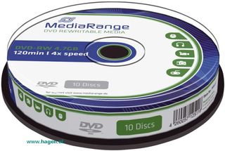 DVD-RW 10erSpindel - MEDIARANGE MR450 4,7Gb 120Min