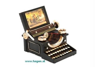 Deko Schreibmaschine metall