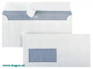 Kuvert holzfrei wei 25ST - KI C6/5 Abz.str.