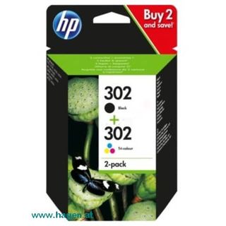 Combo Pack Nr. 302 sw+3-fbg. - HP X4D37AE