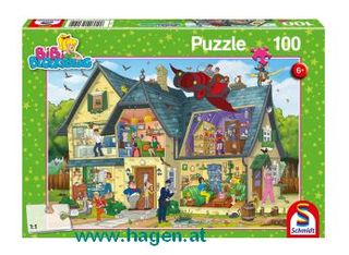 Puzzle 100 Teile  - Bei Blocksbergs ist was los!