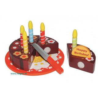 Holz - Torte zum Schneiden