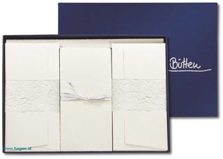 Briefkassette Bütten A4 weiß