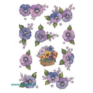 Schmucketikette Stiefmtterchen - HERMA 3818