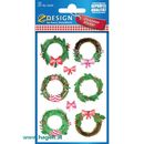 Weihn.Sticker Kr�nze