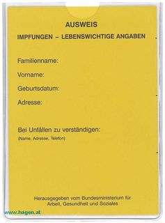 Ausweissteckhlle genarbt transparent f.D. Impfpass