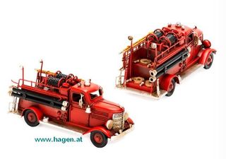 Deko Feuerwehrauto rot