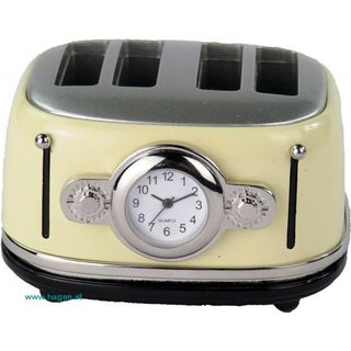 Clock - Toaster weiß