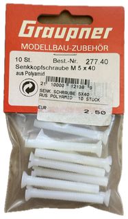 SENK.SCHRAUBE 5X40 - AUS POLYAMID  10 ST�CK