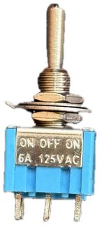 MINIATUR-KIPPSCHLATER - 2X UMSCHALTER EIN/AUS/EIN