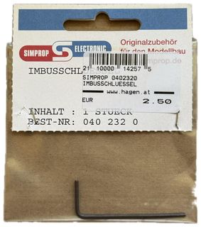Simprop 0402320 - IMBUSSCHLUESSEL