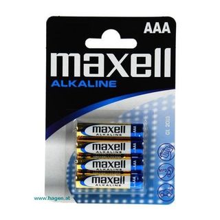 Batterie LR03 AAA Alkaline zu 4 Stk. - Maxell