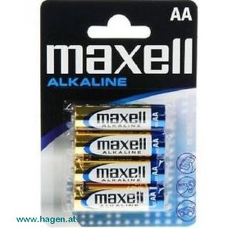 Batterie LR6 AA Alkaline zu 4 Stk. - Maxell