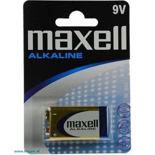 Batterie 9V Alkaline zu 4 - Maxell