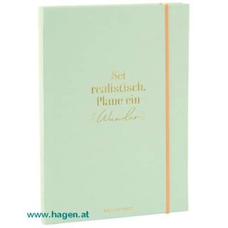 Notizbuch Wortreich Sei realistisch