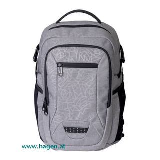 Schulrucksack silbergrau