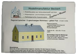 1,5-GESCHOSSIGES WOHNHAUS - LASER CUT BAUSATZ