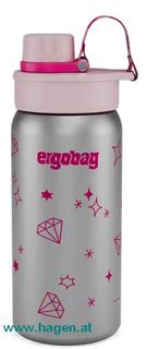 ergobag Trinkflasche Edelstahl Glitzer