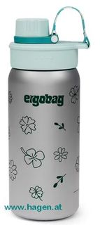 ergobag Trinkflasche Edelstahl Blumen
