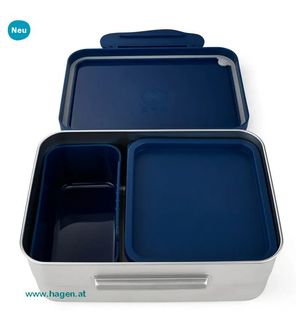 ergobag Brotdose Edelstahl Blau