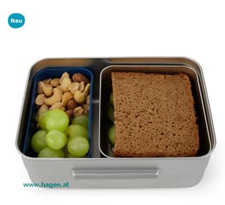 ergobag Brotdose Edelstahl Blau