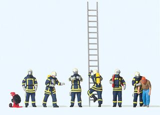 PREISER 10765 - FEUERWEHRLEUTE IN MODERNE