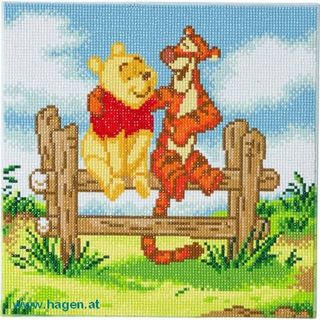 Bastelset Wandbild Disney Winnie Pooh - CRYSTAL ART