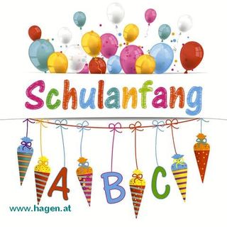 Motivserviette Schulbeginn