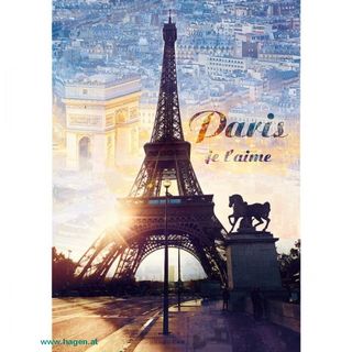 Puzzle 1000 Teile - Paris in der Dmmerung