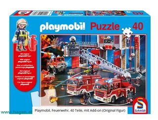 Puzzle 40 Teile Feuerwehr - Playmobil