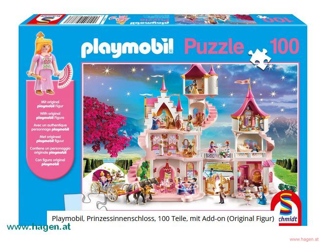 Puzzle 100 Teile Prinzessinnenschloß - Playmobil, 11,99